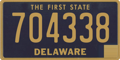 DE license plate 704338