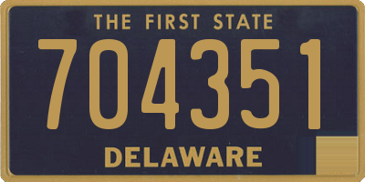 DE license plate 704351