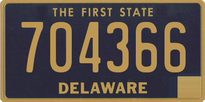 DE license plate 704366