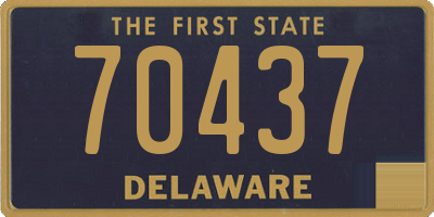 DE license plate 70437