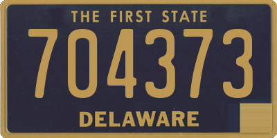 DE license plate 704373
