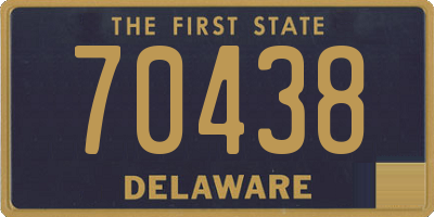 DE license plate 70438