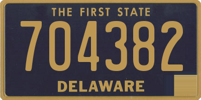 DE license plate 704382