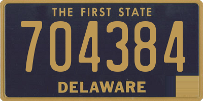 DE license plate 704384