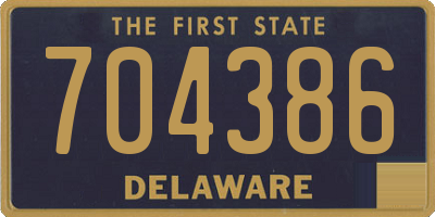 DE license plate 704386