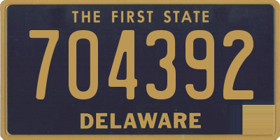 DE license plate 704392