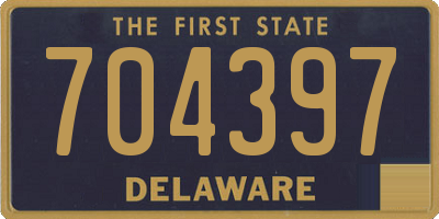 DE license plate 704397