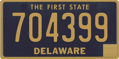 DE license plate 704399
