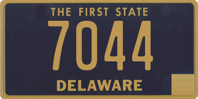 DE license plate 7044