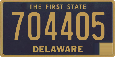 DE license plate 704405
