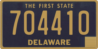 DE license plate 704410