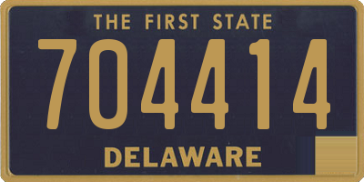 DE license plate 704414