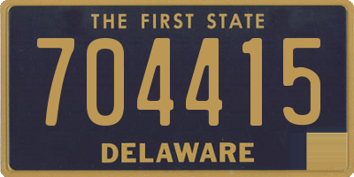 DE license plate 704415