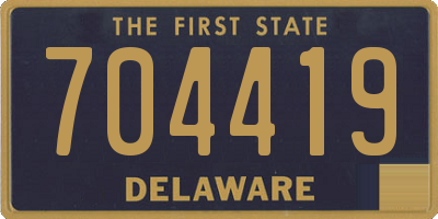 DE license plate 704419