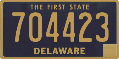 DE license plate 704423