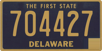 DE license plate 704427