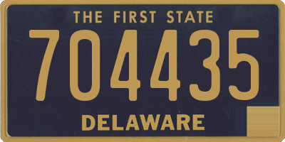 DE license plate 704435