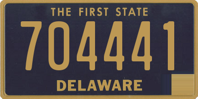 DE license plate 704441