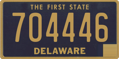 DE license plate 704446