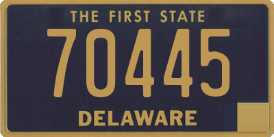 DE license plate 70445