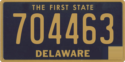 DE license plate 704463