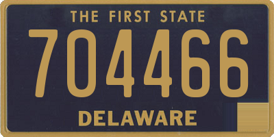 DE license plate 704466