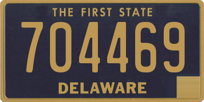DE license plate 704469