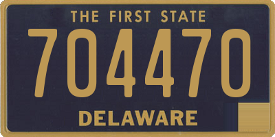 DE license plate 704470