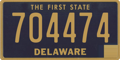 DE license plate 704474