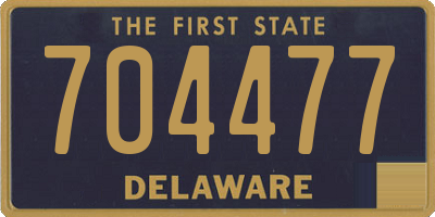 DE license plate 704477