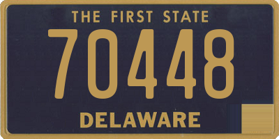 DE license plate 70448
