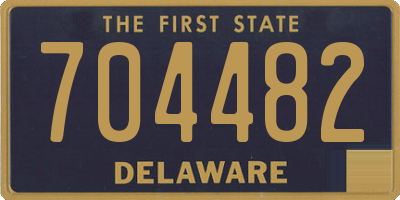 DE license plate 704482