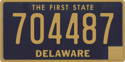 DE license plate 704487
