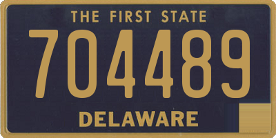 DE license plate 704489