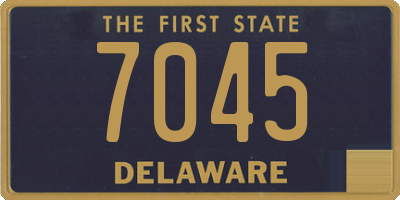 DE license plate 7045