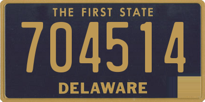 DE license plate 704514