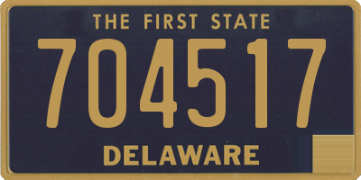 DE license plate 704517