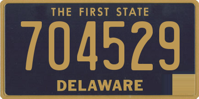 DE license plate 704529