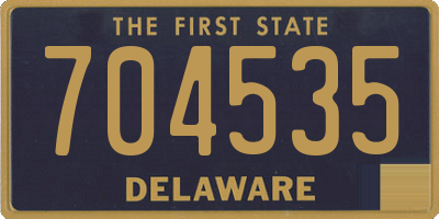 DE license plate 704535