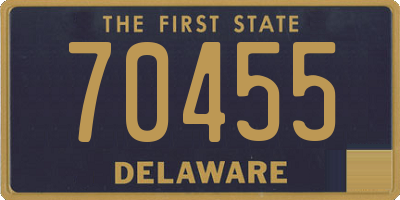 DE license plate 70455