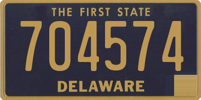 DE license plate 704574