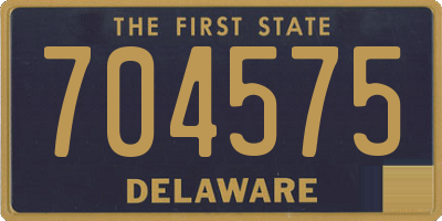 DE license plate 704575