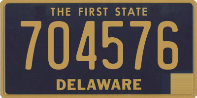 DE license plate 704576