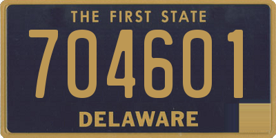 DE license plate 704601