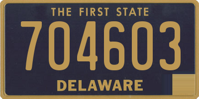 DE license plate 704603