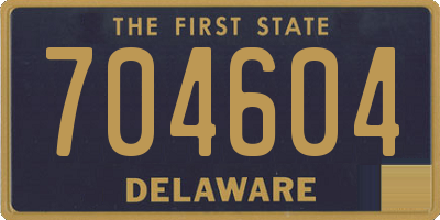 DE license plate 704604