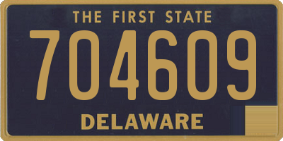 DE license plate 704609