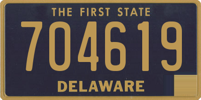 DE license plate 704619
