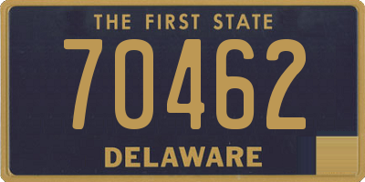 DE license plate 70462