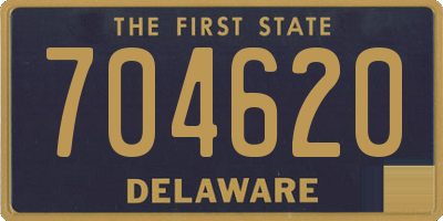 DE license plate 704620